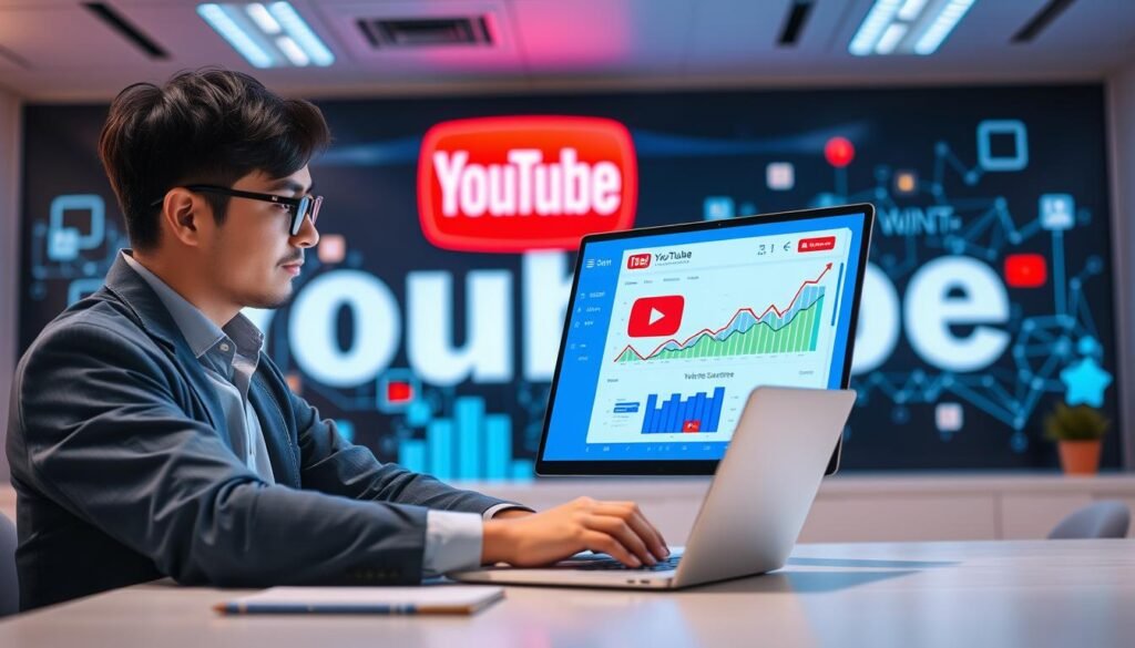 YouTube买粉服务概念